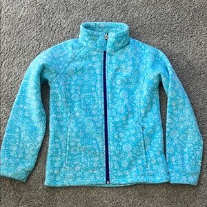 Kids Blue Patterned columbia zip up Jacket